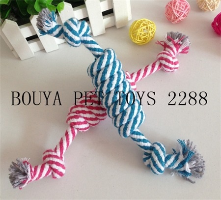 Clean dog teeth toy cotton rope knot shape 2288