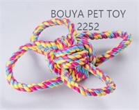 Rope pet toy with handles 2252