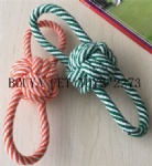 Long Lasting Cotton rope knot pet toys for chew 2273