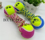 Pet Puppy Dog Chew Toy Clean Teeth Training tennis ball 2283