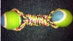 Rope with tennis ball Dog toy