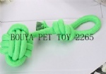 handmade Tough Strong Pet Puppy Dog Playing Cotton Rope Weave Ball Toys 2265